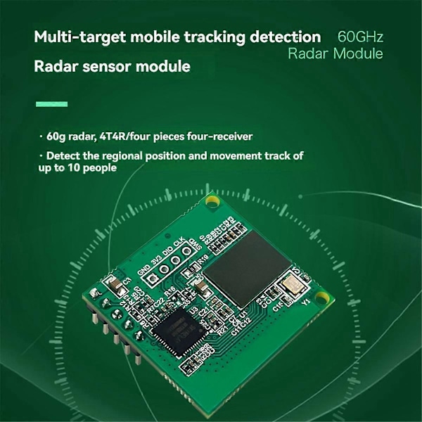 LD6001A 60GHz mmWave Radarsensormodul 4T 4R Låg Effekt