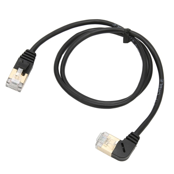CAT8 Ethernet-kabel 0,6 m höghastighets CAT8 guldpläterad OD 3,8 mm hane till hane RJ45 fiberoptisk nätverkskabel
