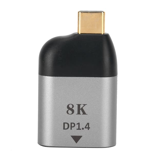 Aluminiumlegeringsskal Typ‑C hane till DP-adapteromvandlare för Windows/Android/OS X