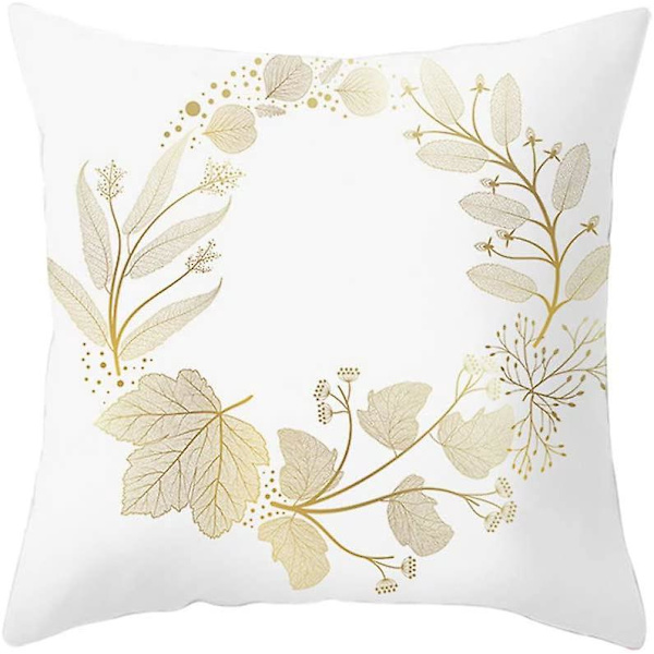 Moderna sammetskuddfodral i guld, set om 4, 45x45cm, soffdekor, bilkudde, hemskudd