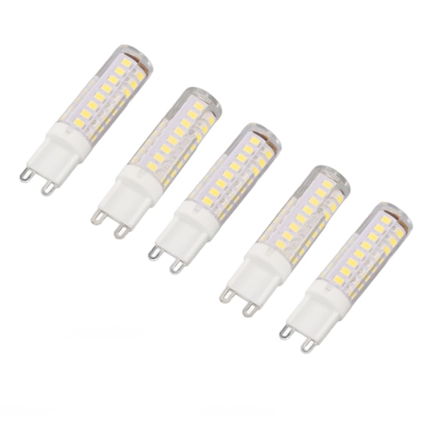 5 kpl 7 W himmennettävää G9 LED-lamppua, LED-valolamppu, energiansäästöinen valonlähde, G9-kaksinapainen lamppu, 220 V