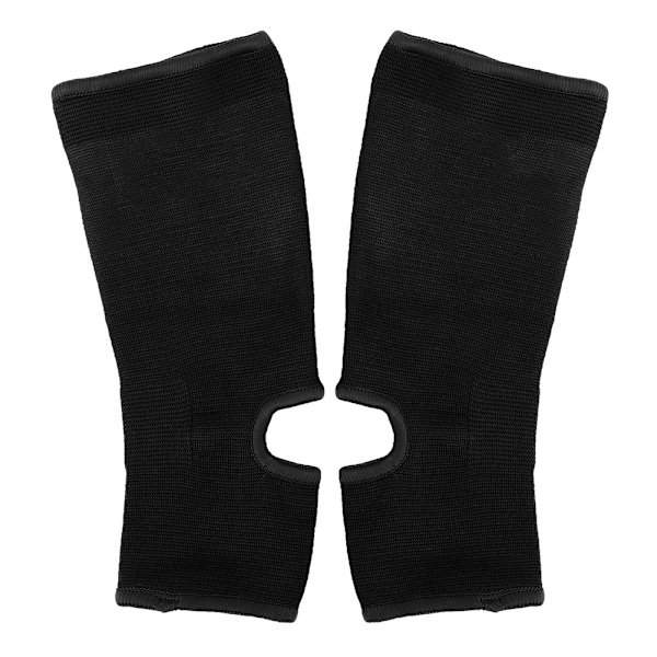 1 par sportsankelbeskyttelsespude beskyttelsesudstyr til Sanda Muay thaiboksning Karate Taekwondoblack L