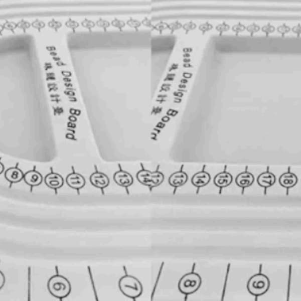 Perlemålebrett Lite bærbart perledesignbrett for DIY smykker armbånd halskjede laging