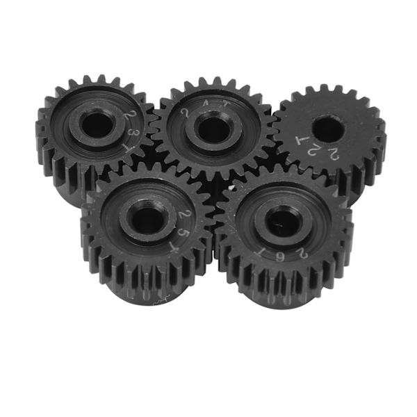 48P Pinion Gear Sæt 22T 23T 24T 25T 26T RC Bilreservedele Opgraderingstilbehør Sort