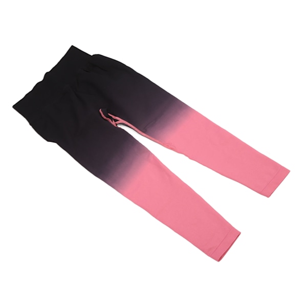 Butt Lifting Yoga Bukser Hurtigtørrende Højtaljede Yoga Leggings til Kvinder Dame Gradient Sort Pink
