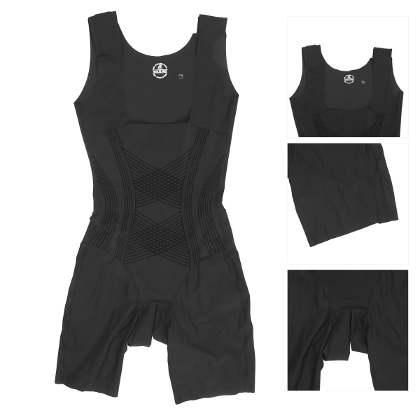 Kvinder Shapewear Blødt mave Ben Stramning Hofteløftning Body Shaper Corset (Sort)XL