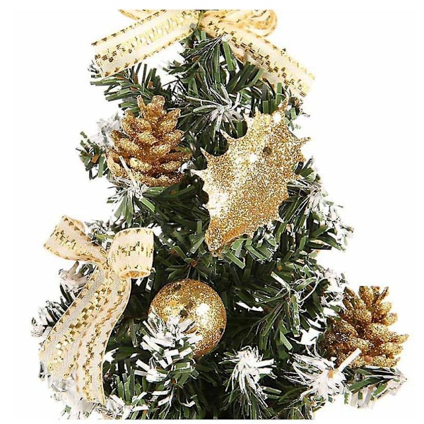 Mini Konstgjord Julstjärna LED Ljusbollsträd - 30cm, Perfekt för Familjedekoration