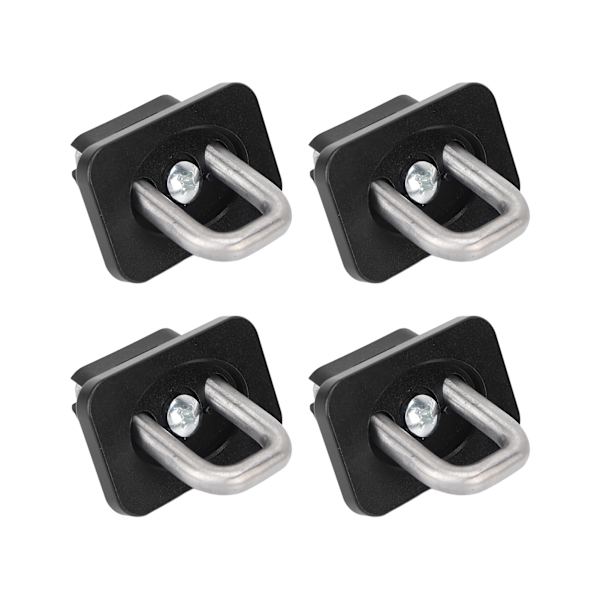 4 stk. ladbindeankre 1000 LBS bærende rustfrit stål erstatning for Chevy Silverado 2007-2021 Sort