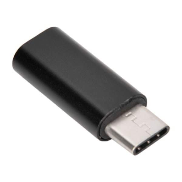 Aluminiumlegering Type C til 3,5 mm lydadapterkabel Hodetelefonadapterkontakt (Svart)