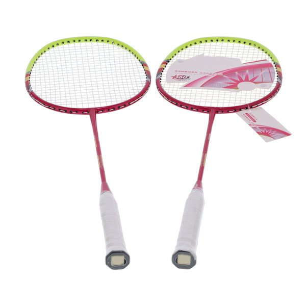 2 Badmintonracketar för spelare, lätta racketar i kolfiber för vuxna med bärväska