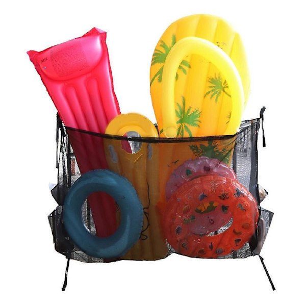 Stor Pool Float Organizer Hängande Meshväska för Bollar, Flytleksaker