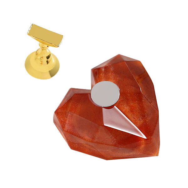 Magnetisk negleholder Manicure Praksis Træning Display Stativ Krystalholdere Legering Falske Neglespids Salon DIY Manicure Værktøjer