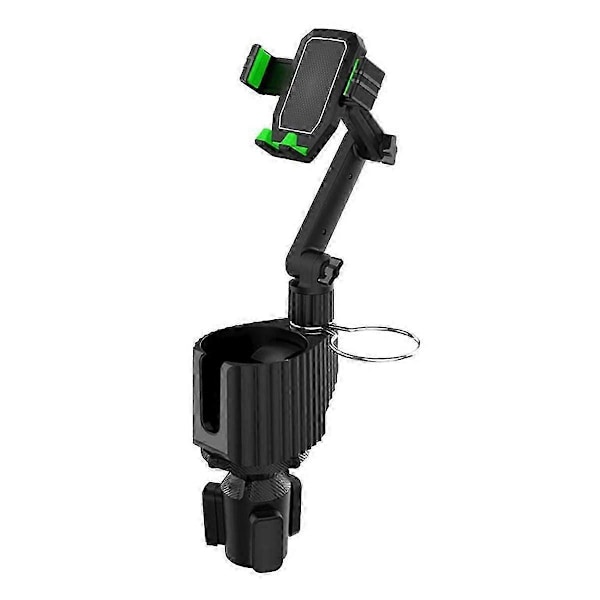 Bilkopp- og telefonholder - 3-i-1 bilkopp- og telefonholder med 360 graders rotasjon, multifunksjonell bilkopp