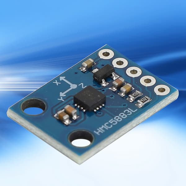 HMC5883L Kalibreringsfri Modul Elektronisk Kompass Modul Triaxial Magnetfältsensor