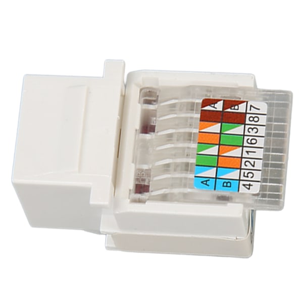 50 stk Keystone Jack RJ45 Cat5e 90 graders slank uskjermet punch-fri Ethernet-modul nettverkskontakt