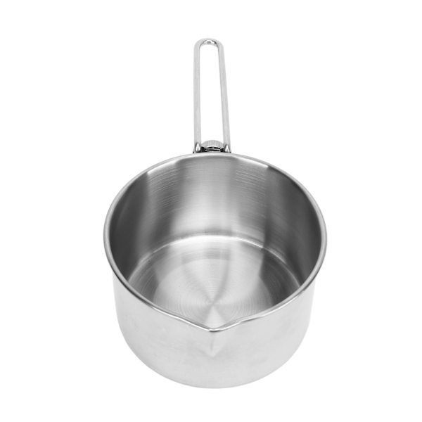 Camping Gryde 304 Rustfrit Stål Bærbar Camping Kedel med Sammenklappeligt Håndtag til Picnic Vandring 1L