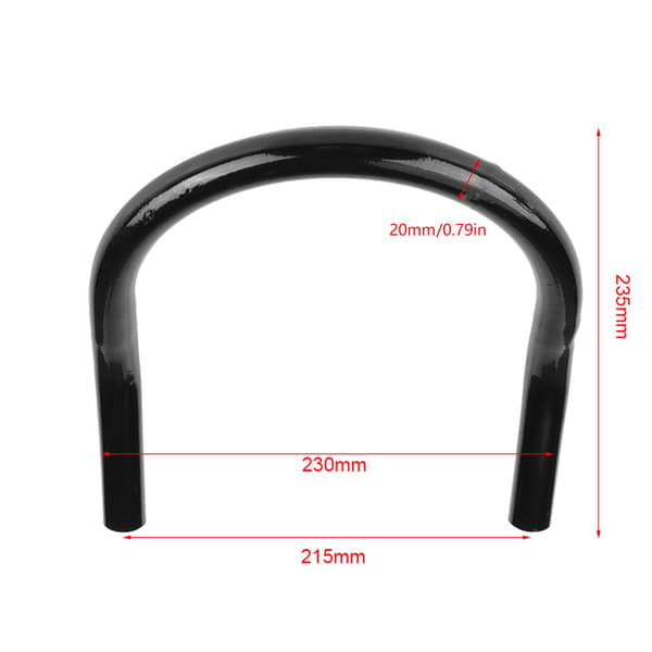 230MM Motorcykel Bakre Säte Ram Loop Båge Fäste DIY Tillbehör Böjd