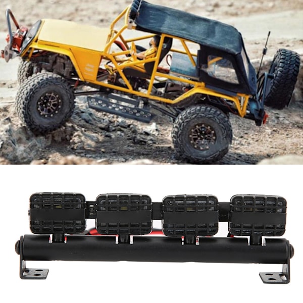 RC-biltaks LED-ljus Fjärrkontroll Biltillbehör Passar för 1/10 RC Crawler TRX4/90046/90047/D90/D1104 Lampor