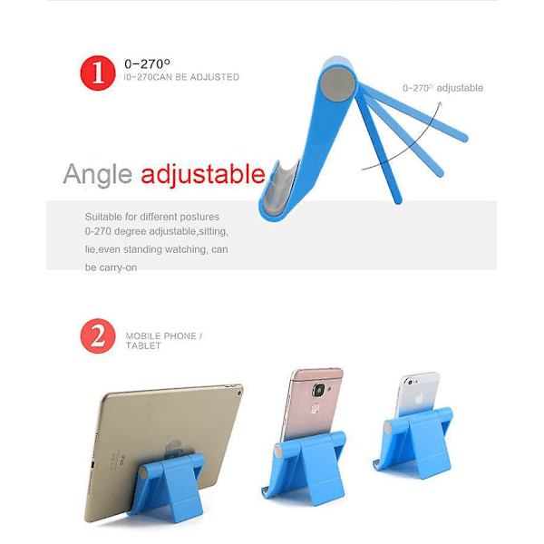 Justerbar Tablettstativholder for iPad 10.2/Pro 11/9.7/Mini - 2-pakning