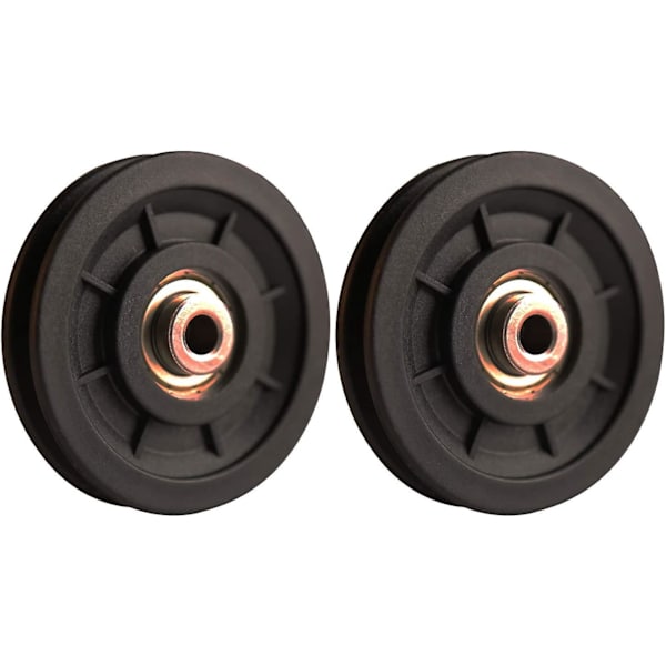 90 mm nylonlagerskive for kabelmaskin, hjemmetreningsstudio, garasjeport, skyvedør