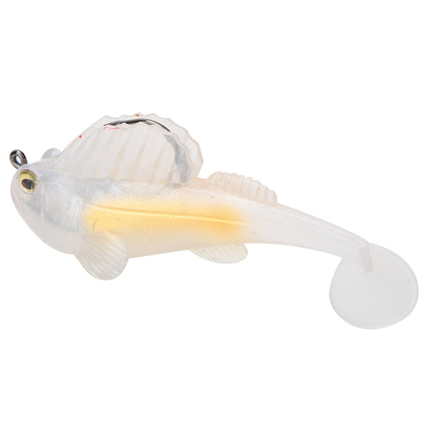 Silica Gel kunstig bionisk fisk lokke agn fiskeutstyr med flash paljetter 7CM 14g(SOO62-6)