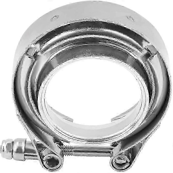 Bandklämma Fläns, 2.0 Tum V-Band Klämma Fläns Kit för Turbo Avgaser Downpipes Rostfritt Stål.