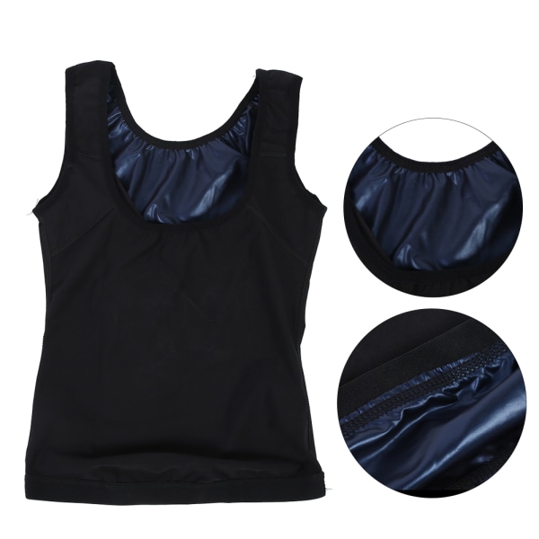 Women Sweat Vest Body Shaper Shirt Thermo Slimming Shapewear Väst för kvinnor L/XL