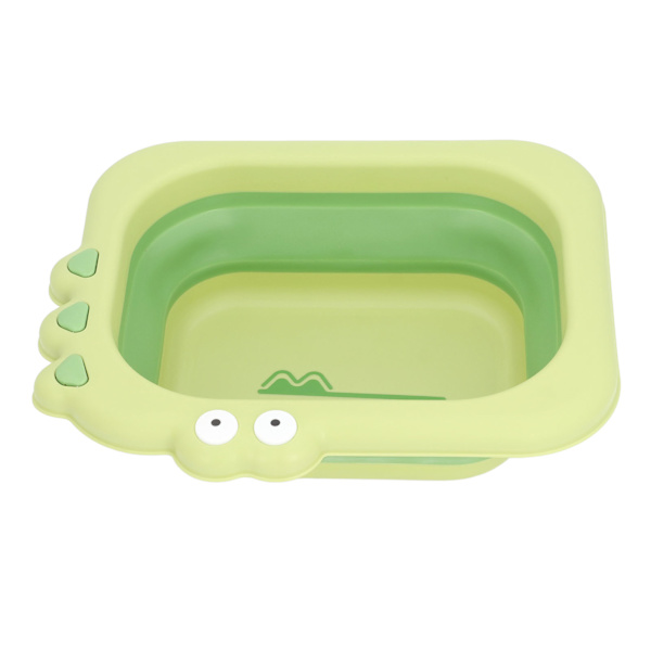 Rengör Skölj Baby Bather Fällbar Multifunktion Bärbar Tvätt Spädbarn Liggande Bather för Pojke Flicka Grön