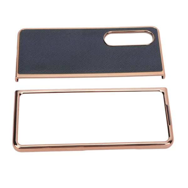 Phone case Nano elektropläterad kohud Cross Grain cover till Samsung Galaxy Z Fold 4 Blue