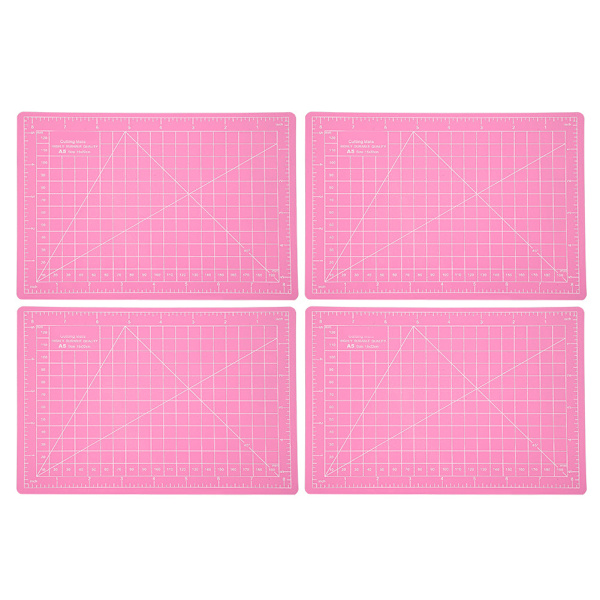 4 st skärmatta A5 rosa PVC modellskärmatta hantverkspapper snidning gravyr skala bräda