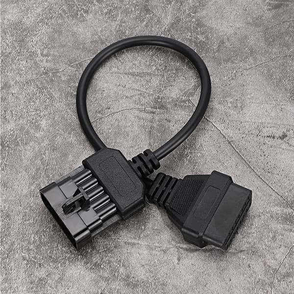 10-polet til 16-polet OBD2 Diagnostisk Kabel Adapter Stik Passer til Opel