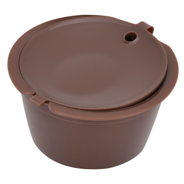 Återanvändbara påfyllningsbara pod set med skedborste (2 kaffekapslar)