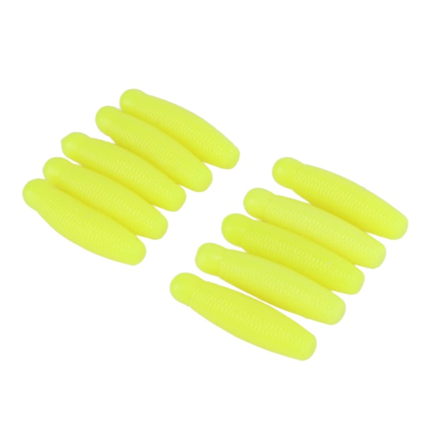 10 stk fiske mykt agn kunstig biepuppe potet lokke lang kast tilsett salt lokke 6cm 8g gylden gul