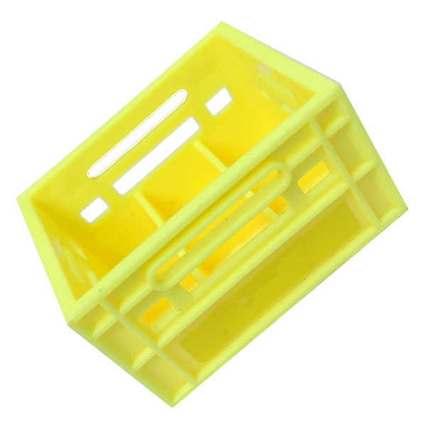 Miniatyr öl korg modell plast dockhus öl låda lätt konstgjord mini öl fall hem bar dekor gul