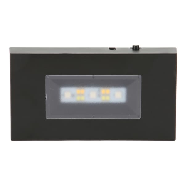 LED-ljusstativbas USB-driven multiläge blandade färger svart ABS rektangulär ljusdisplaybas för glaslåda