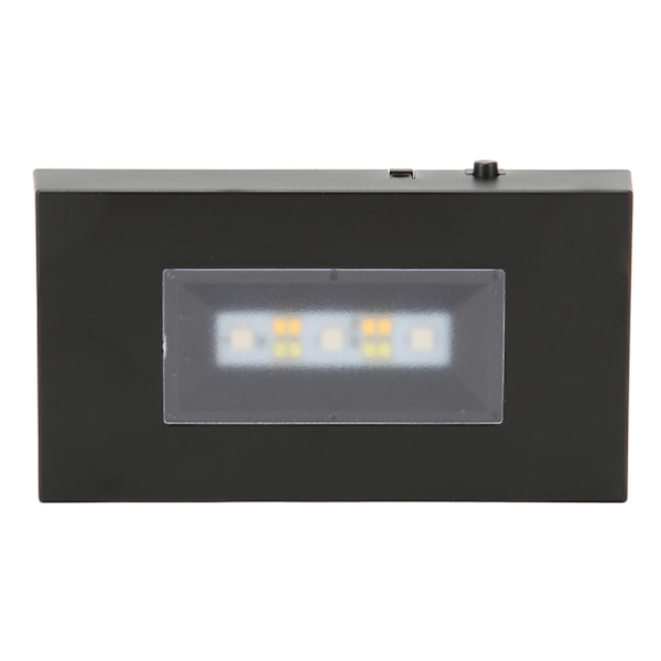 LED-lysstanderbase USB-drevet multimodus assorterede farver sort ABS rektangulær lysdisplaybase til glaskasse
