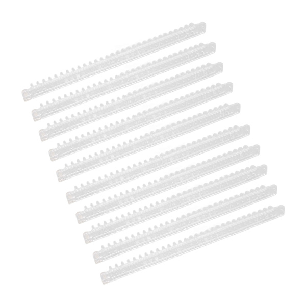 10 st spiralbindningsfjädrar 100 ark kapacitet ryggkam 30 hål transparent set kit