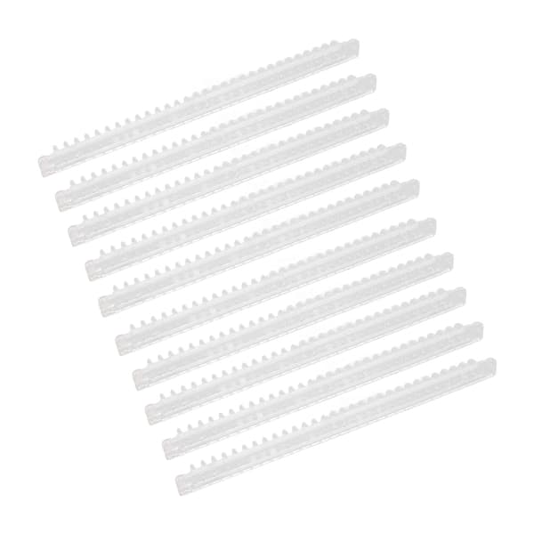 10 st spiralbindningsspolar 100 ark kapacitet ryggkam 30 hål transparent set kit