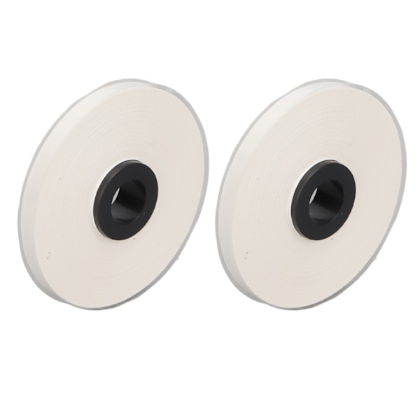 2 rullar etikettmaskintejp 16 m lång 5 mm bred klar tryckande PET vit etiketttejp ersättning för MAX LM 550A