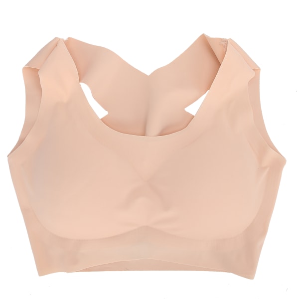 Kvinder Undertøj Push Up Bryst Holder tilbage Holdning Korrektion Forreste spænde BraXXL Hudfarve
