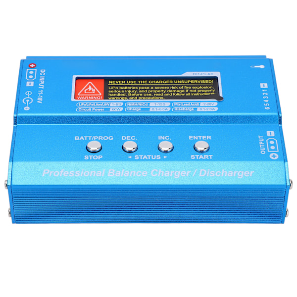 B6 V2 Lipo Batteri Balance Oplader og Aflader Smart Balance Oplader til LiPo LiFe Liion 60W 6A