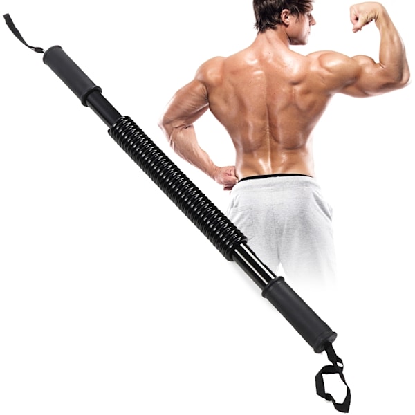Arm Power Exerciser Spring Underarmsstyrke Muskeltræner Bryst Ekspander Fitnessudstyr Sort 50KG
