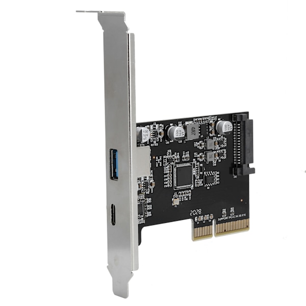 USB3.0 till USB3.1 expansionskort PCI Dual Port USB-gränssnitt DatortillbehörPH65AC