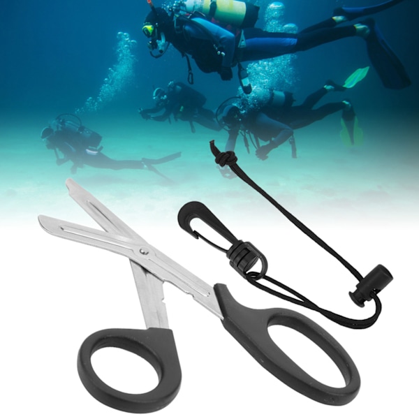 JD-918 420 ruostumaton teräs Scuba Technology Sukellussakset Vedenalainen pakoköyden kalastusverkkoleikkaus