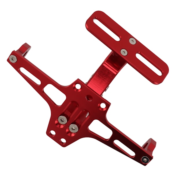 Motorcykel Nummerplade Beslag CNC Aluminium Legering Universal Justerbar Motorcykel Nummerplade Holder Rød