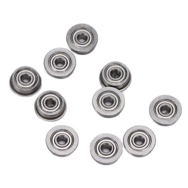 10 stk. flanget kuglelejer grå holdbare miniature metal dobbelt afskærmede kromstål lejer til 3D-printer