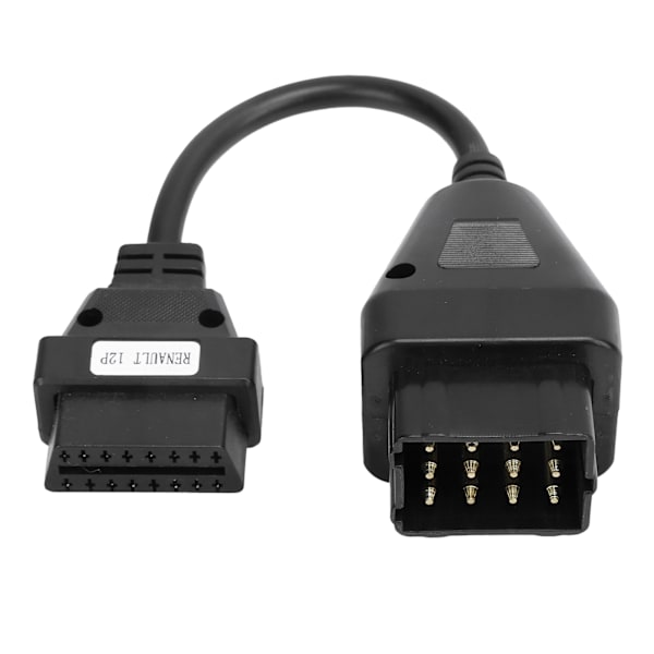 Ammattimainen OBD2-sovitin 12-napainen 16-napaiseen autodiagnostiikan jatkokaapeliin