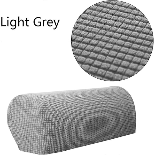 genenic Sofa Armlenebeskyttere for lenestoler, sofaer, sklisikker lenestol, 2 STK/sett Fleece Premium Armlenetrekk Elastisk Stol Sofa Couch Arm Protecto