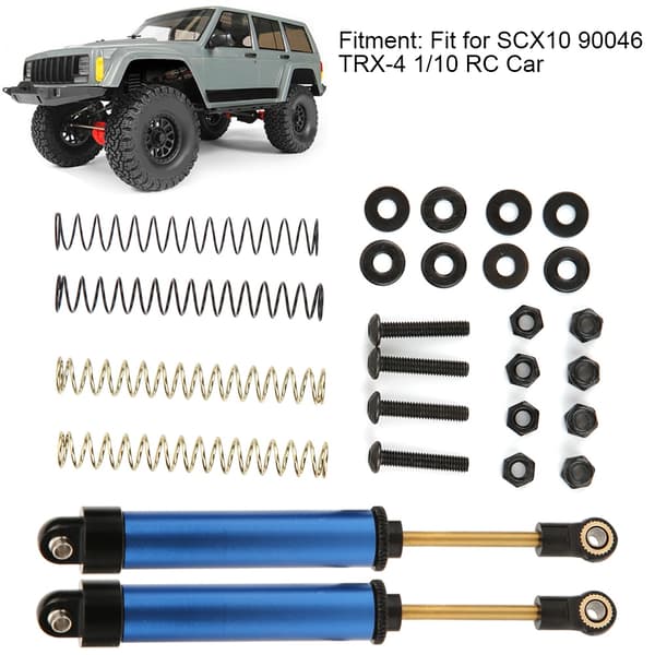 100 mm støddæmper tilbehør passer til SCX10 90046 TRX-4 1/10 RC bil Blå
