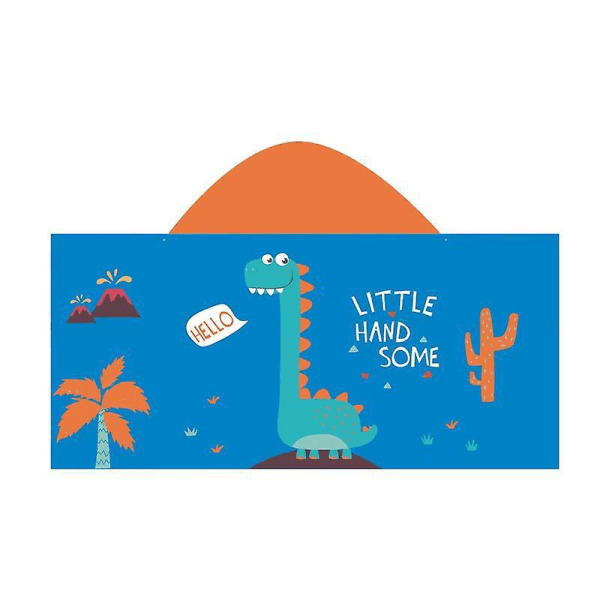 Hooded Dinosaur Beach Handduk för pojkar och flickor - Snabbtorkande toddler Pool Wrap